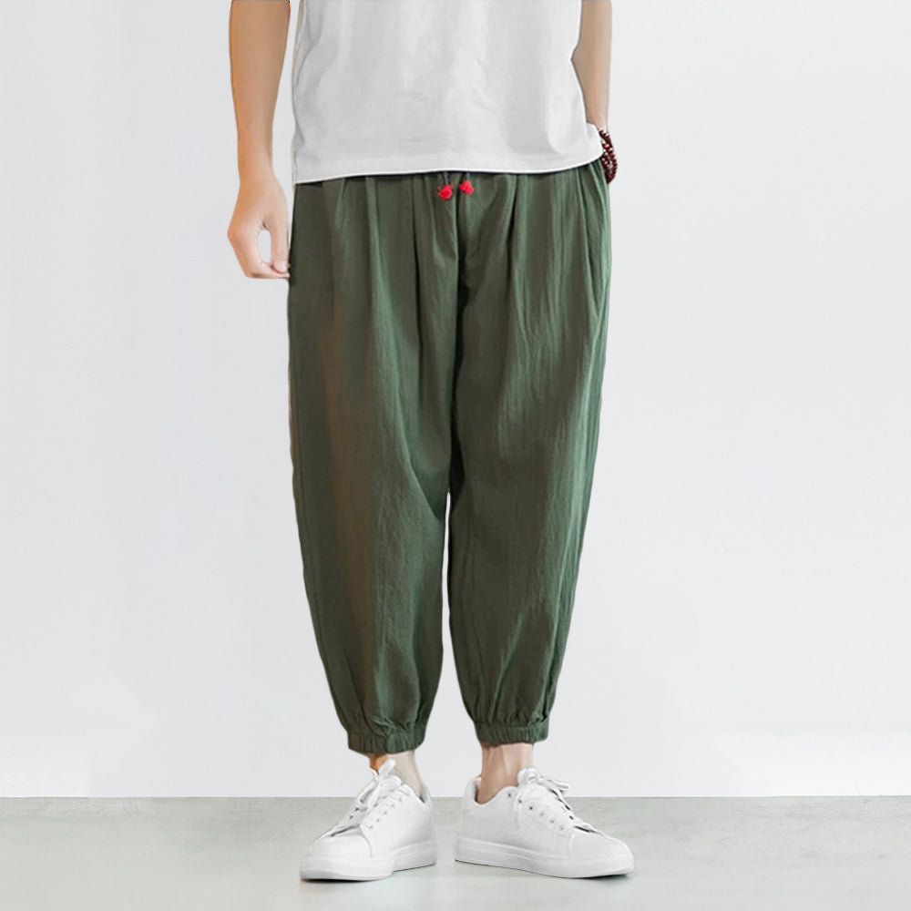 Mens Juun.J Couture Half Denim Zip Pants